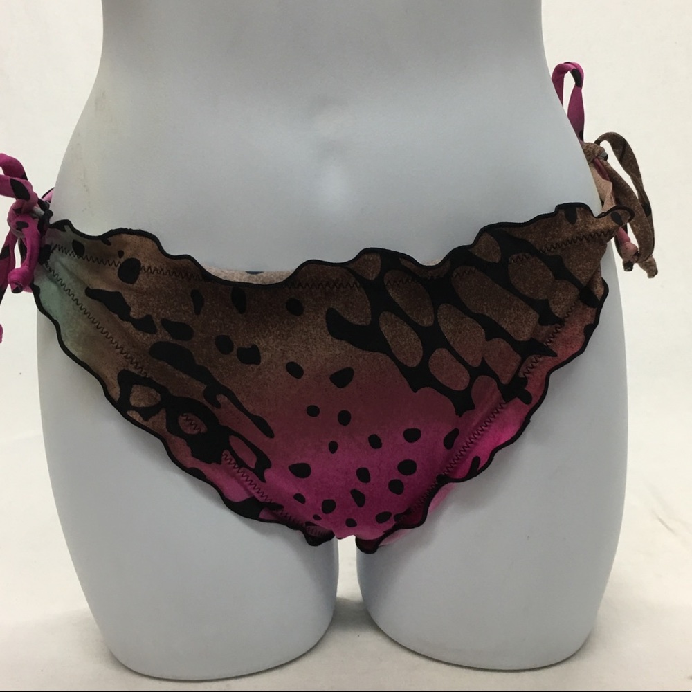 BINGO TYE DYED RUFFLE BIKINI BOTTOMS SIZE XL